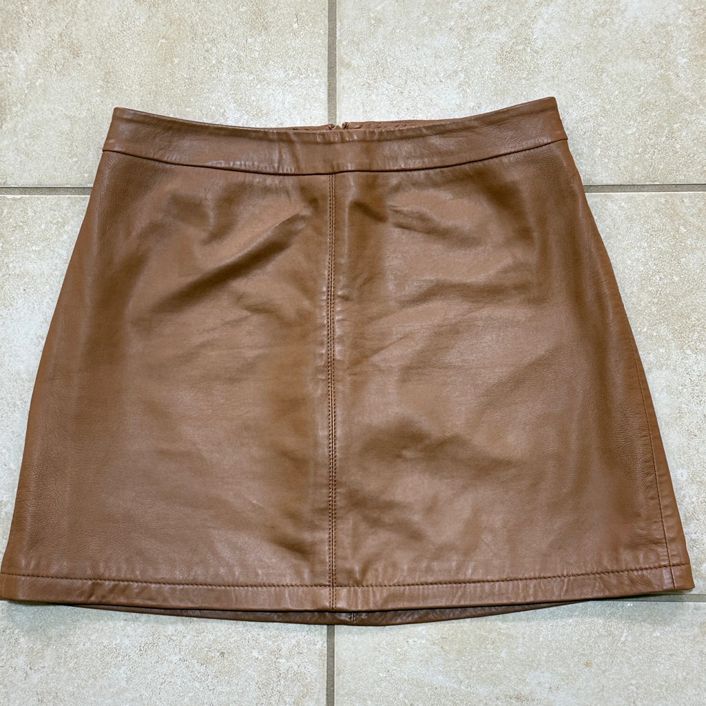 Lamb Leather Cupcakes And Cashmere Marrie A Line Skirt Buttery Soft Sz 6